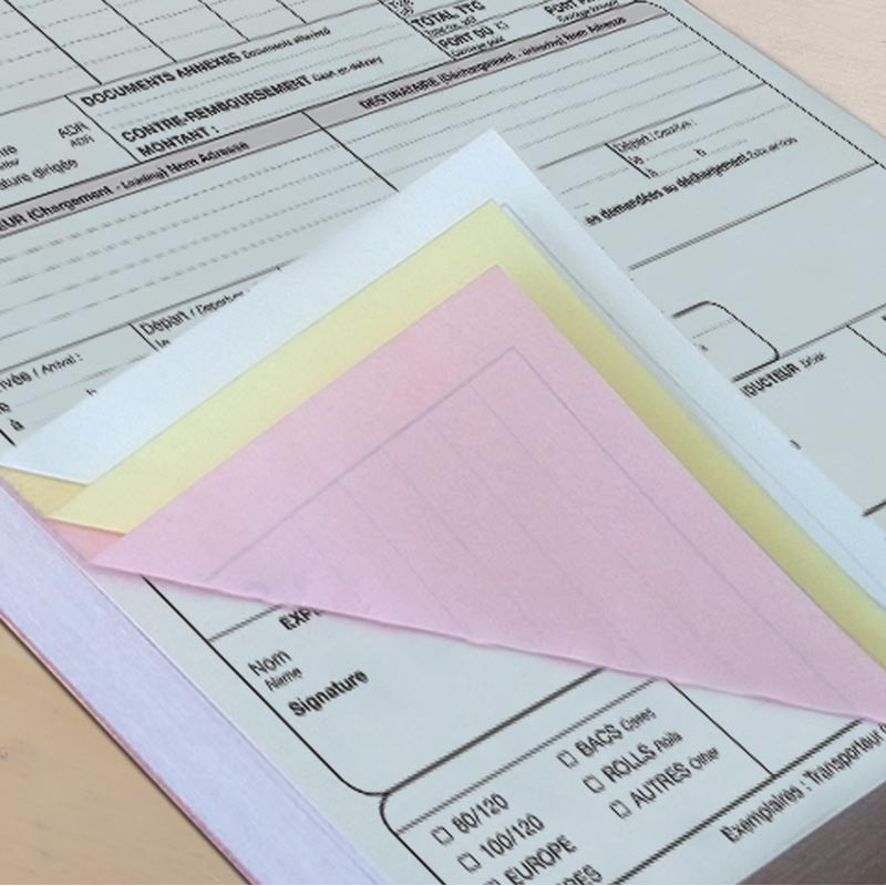 Direct imprimeur, carnet CMR 100% personnalisable