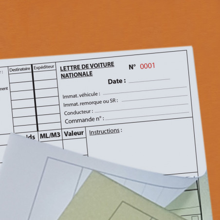 Direct imprimeur, carnet de lettres de voiture personnalisable